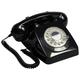 GPO 746 Rotary Dial Corded Telephone - Black
