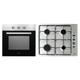 Bush BIBGP 60cm Gas Pack & Electric Single Oven - S/Steel