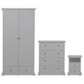 Habitat Heathland 3Pc 2 Door 2 Drawer Wardrobe Set - Grey