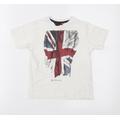 Ben Sherman Boys White Jersey Basic T-Shirt Size 6-7 Years