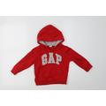 Gap Boys Red Cotton Pullover Hoodie Size 2 Years