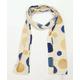 Preworn Womens Beige Polka Dot Scarf