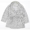 Primark Womens Grey Geometric Kimono Robe Size 10