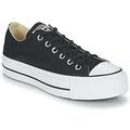 Converse Chuck Taylor All Star Lift Clean Ox Core Canvas women's Shoes (Trainers) in Black. Sizes available:3.5,4,6,6.5,2.5,4.5,3.5,6,3,3.5,4,4.5,5,5.5,6,6.5,7,8