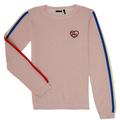 Ikks LAURENT girls's Children's sweater in Pink. Sizes available:3 ans,4 years,5 years,6 years,8 years