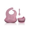 PINK - Silicon Baby Bib, Food Bowl and Spoon | Style My Kid