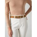 Carley Nutmeg Suede Metal Loop Belt, Nutmeg