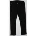 Loyalty & Faith Mens Black Cotton Straight Jeans Size 34 L32 in Regular Button - ripped jeans