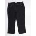 POLO Jeans company Womens Black Denim Straight Jeans Size 18 L25 in