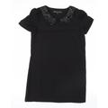 Mela Loves London Womens Black Shirt Dress Size 12
