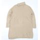 Ted Baker Womens Brown Roll Neck Cotton Pullover Jumper Size M