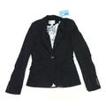 H&M Womens Size EU 34 Black Cotton Blend Work Office Formal Business Suit Jacket (Regular)