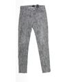 H&M Womens Grey Animal Print Denim Skinny Jeans Size 10 L30 in