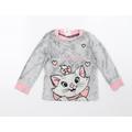 Disney Girls Grey Rayon Pullover Jumper Size 4 Years