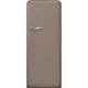 Smeg Right Hand Hinge FAB28RDTP5 Fridge with Ice Box - Taupe - D Rated