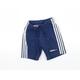 adidas Boys Blue Striped Jersey Sweat Shorts Size 2-3 Years