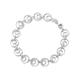 Silver Circles In Circles Bracelet - 7.5in - F1449