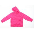 School Life Girls Pink Rain Coat Jacket Size 13-14 Years