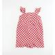 George Girls Red Check Cotton Dungaree One-Piece Size 3-4 Years