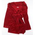 F&F Womens Red Geometric Top Robe Size M