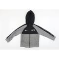 Nike Boys Grey Full Zip Hoodie Size S