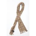 Barbour Mens Beige Plaids & Checks Wool Scarf