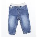 Earlydays Boys Blue Denim Capri Jeans Size 9-12 Months