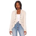 Free People Ruffles Romance Jacket in Neutral. Size S.