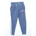 Nike Girls Blue Jogger Trousers Size S