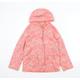 TU Girls Pink Floral Basic Jacket Jacket Size 9 Years