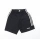 adidas Mens Black Polyester Sweat Shorts Size S L7 in Regular