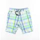Blue Zoo Boys Blue Check Cargo Shorts Size 5 Years