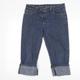 RJR.John Rocha Womens Blue Denim Cropped Jeans Size 12 L20 in