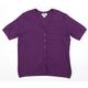 Bonprix Collection Womens Purple Cardigan Jumper Size L