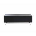 Alphason Chromium Concept 1200 TV Cabinet with Speaker Mesh Front, black