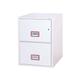 Phoenix World Class Vertical Fire File FS2252K 2 Drawer Filing Cabinet with Key Lock, white