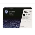 HP 80X Dual Pack Toner Black, black