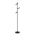 Wands 3 Light LED Floor Lamp Black 2700K