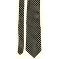 Daniel Hechter Mens Black Check 100% Silk Extra Wide Fit Tie