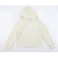 New Look Girls Ivory Polyester Pullover Hoodie Size L - Weekend Mode