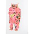 Primark Baby Pink Floral Dungaree One-Piece Size 0-3 Months