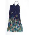 real clothing Womens Multicoloured Floral Viscose Fit & Flare Size M Halter