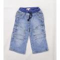 Bluezoo Boys Blue Denim Capri Jeans Size 12-18 Months - Leg:10