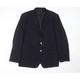 Ted BernhardTZ Mens Blue Wool Jacket Suit Jacket Size 48
