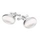Sterling Silver Mother Of Pearl Oval Cushion Cufflinks - Option1 Value