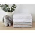 Martex Baby Travel Cot Fitted Sheet - Twin Pack White Travel Cot