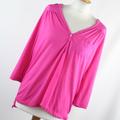 H&M Womens Size M Pink Plain Basic Tee