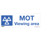 Sealey Rigid Plastic MOT Viewing Area Sign Pack of 10