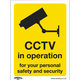 Sealey Rigid Plastic CCTV in Operation Sign