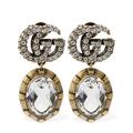 Gg Marmont Crystal Embellished Earrings